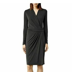 All Saints Nova wrap style  Long Sleeve Dress